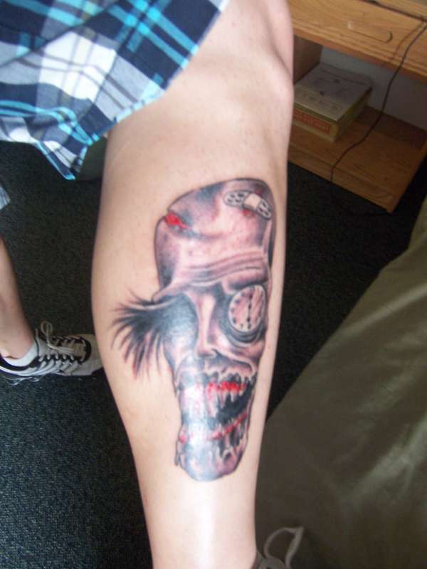 Creepy Face tattoo