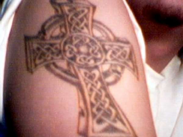 Celtic Cross with your original looping tattoo
