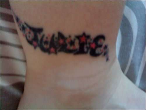 My Gf's 4th Tattoo - Right Ankle tattoo