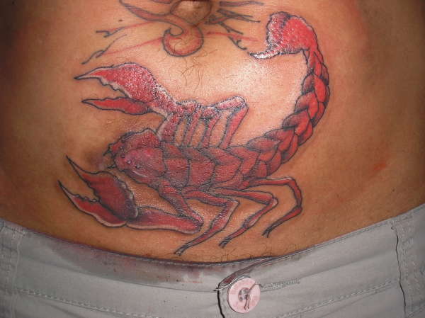 sinbads scorp tattoo