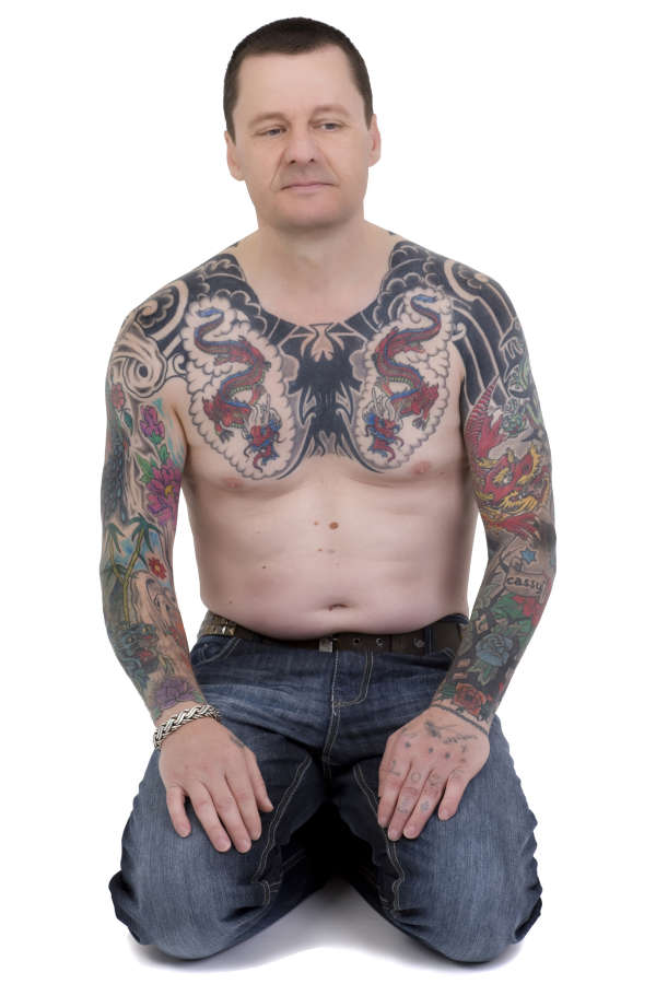 Chest tattoo