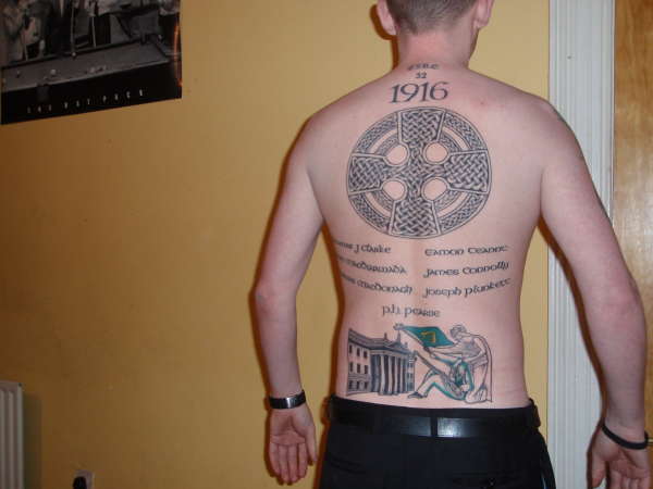 celtic cross 1916 tattoo