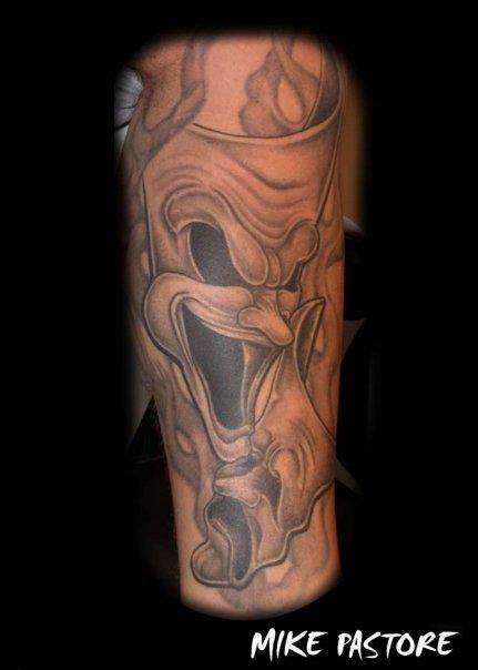 drama face tattoo
