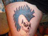 the skull off of guitar hero 2 tattoo