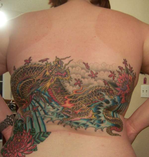 Japanese Dragon Backpiece tattoo
