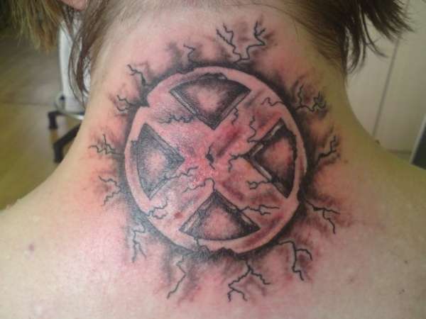 Xmen logo tattoo