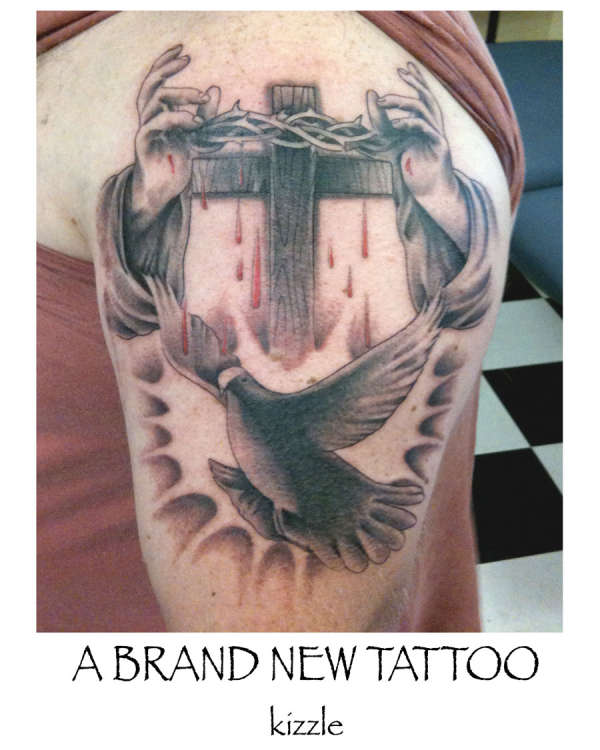 DoveCrossthing tattoo