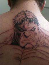 HULK tattoo