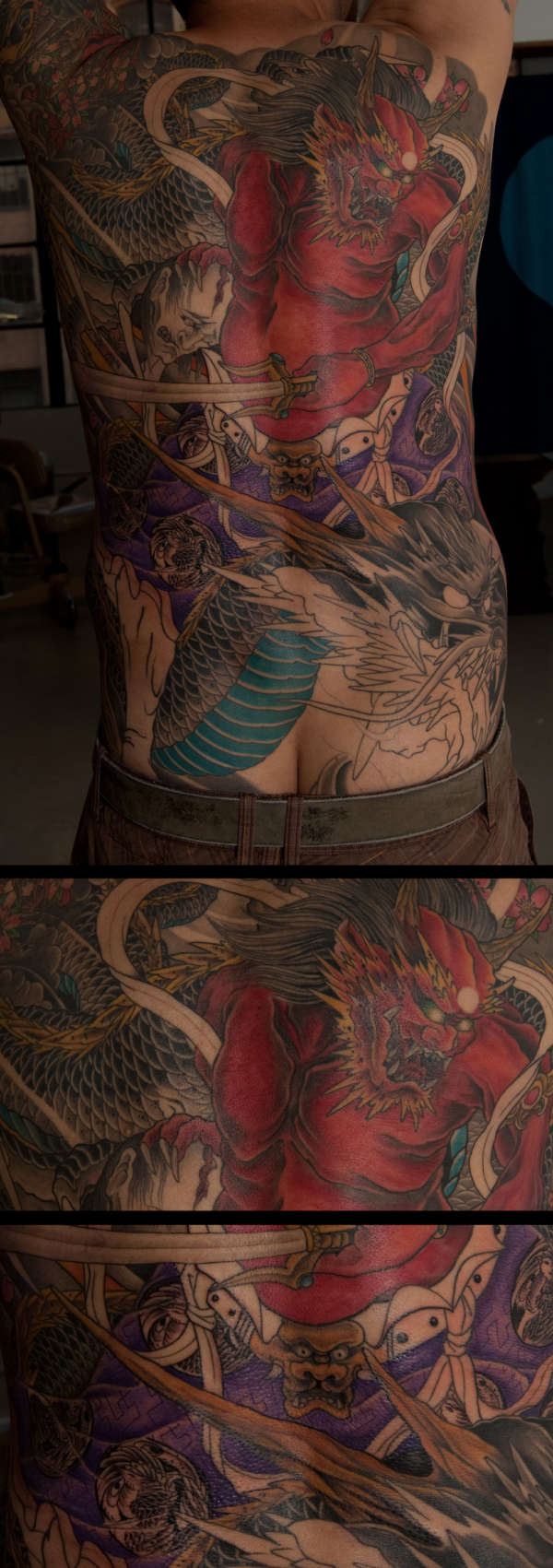 Japanese back piece tattoo