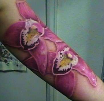 Orchids tattoo