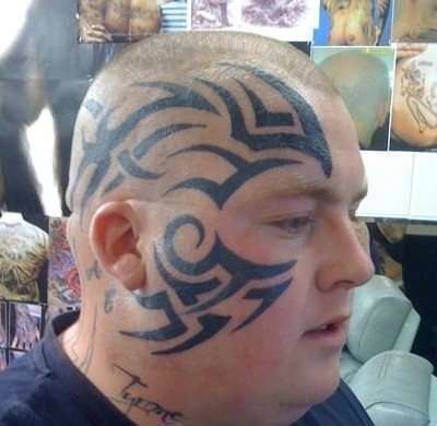 Tribal Face tattoo tattoo