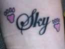Sky tattoo