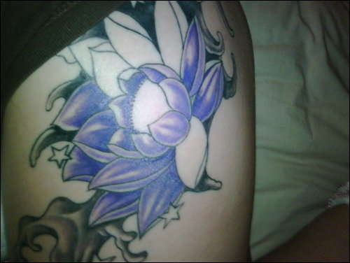 part of my lotus flower design tattoo