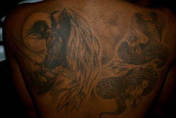 Angel Cobra Cross tattoo