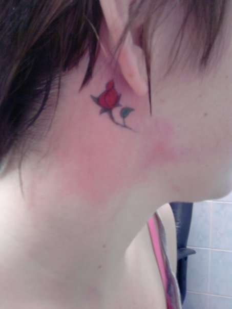my tat behind ear tattoo