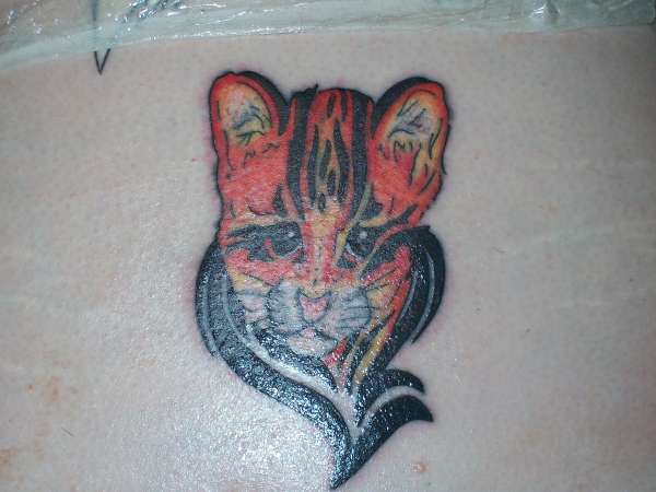 Baby tiger tattoo