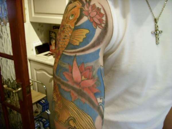 Koi half sleeve 3 tattoo