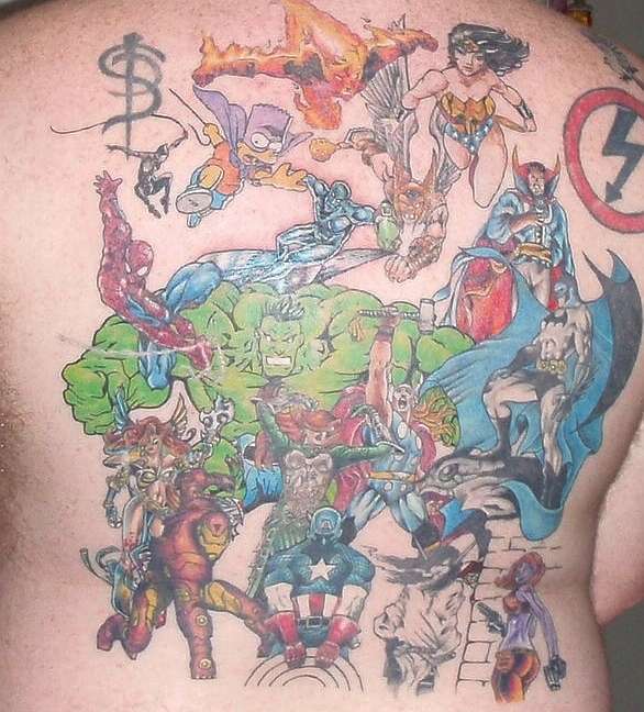 The Last of the comic characters tattoo