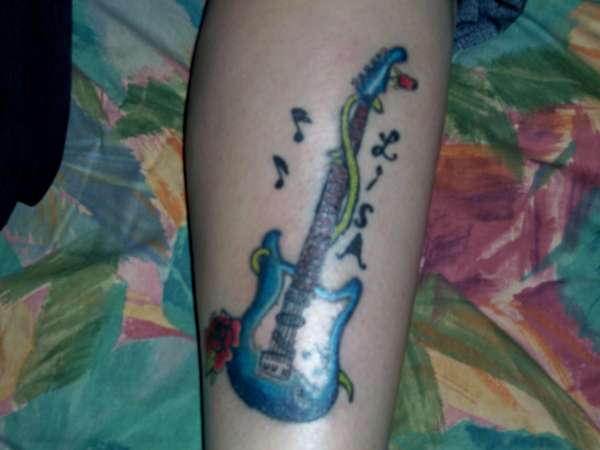guitar tattoo