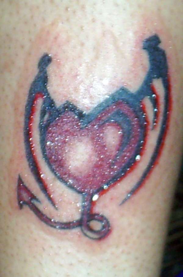 heart with wings tattoo