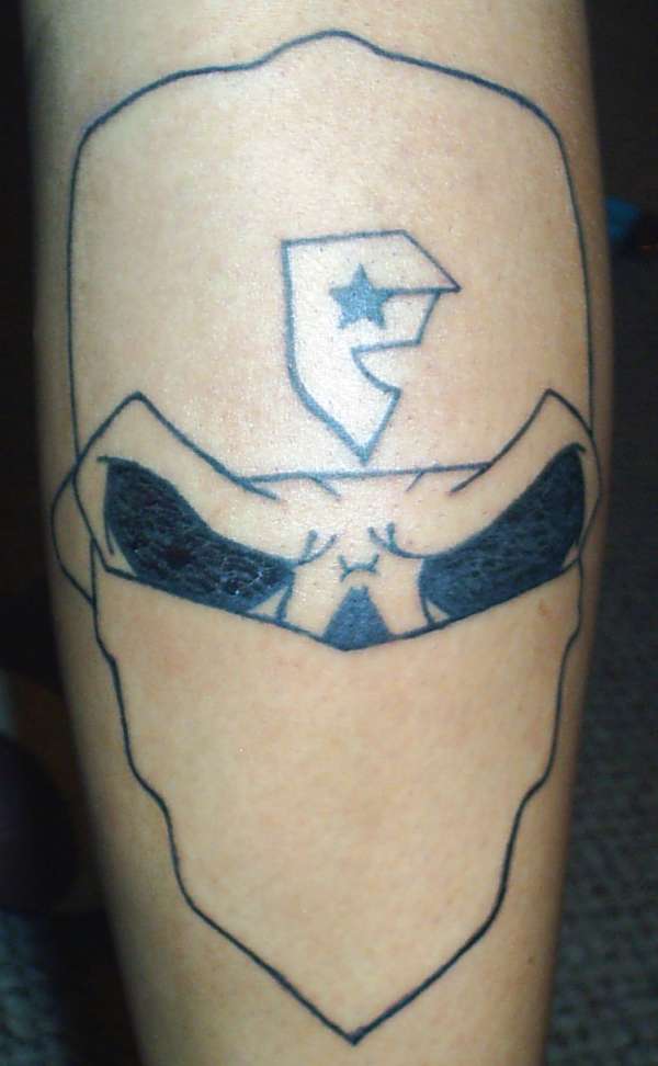 skull with hat 2 tattoo