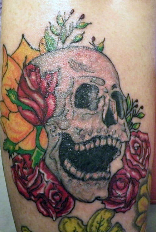 My friends new flowers tattoo