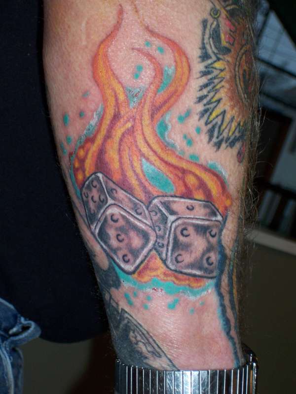 dice tattoo