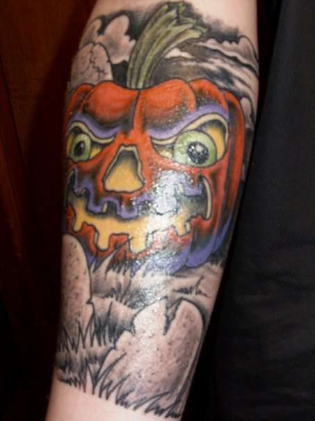 jack-o-lantern tattoo