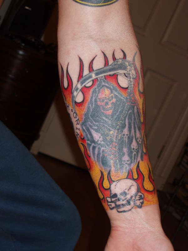 left forearm tattoo