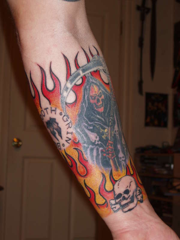 left forearm tattoo