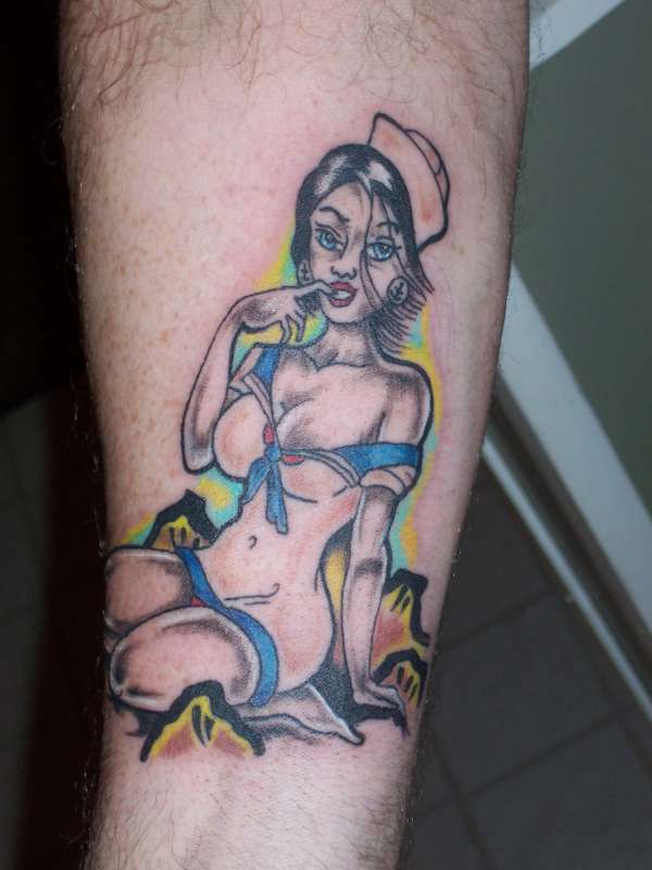 sailor girl tattoo