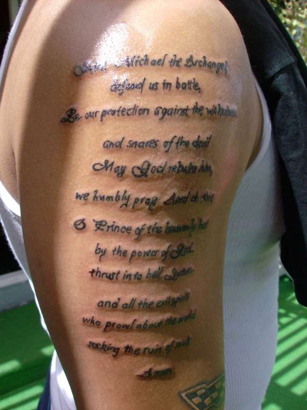 bible tattoos for men on arm