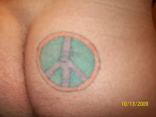 peace sign tattoo