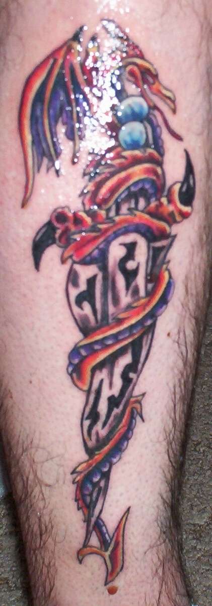 Dragon Dagger tattoo