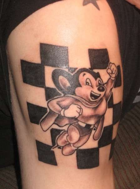 Mighty Mouse tattoo