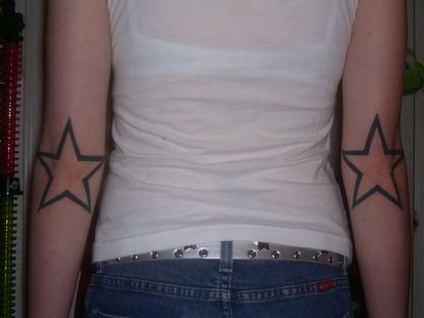 Elbow Stars tattoo