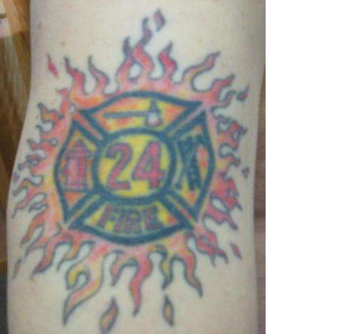 24 -FIRE Maltese tattoo