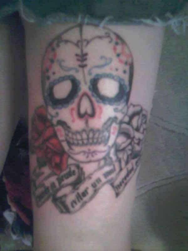 Candy Skull tattoo