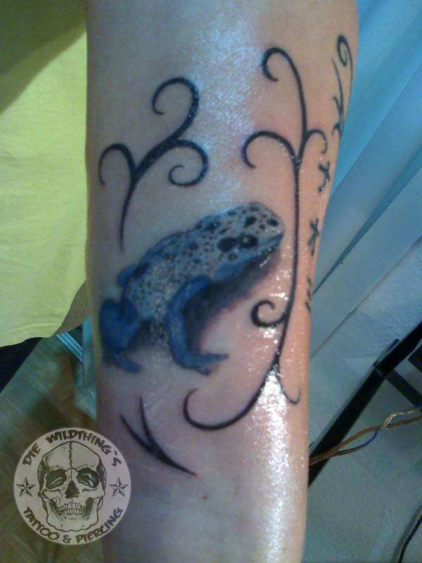 Dendrobates-azureus tattoo