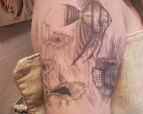 upper right arm tattoo