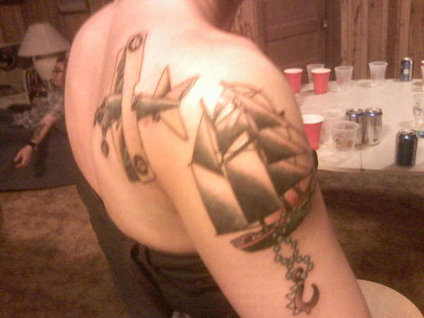 the start of my sleeve tattoo