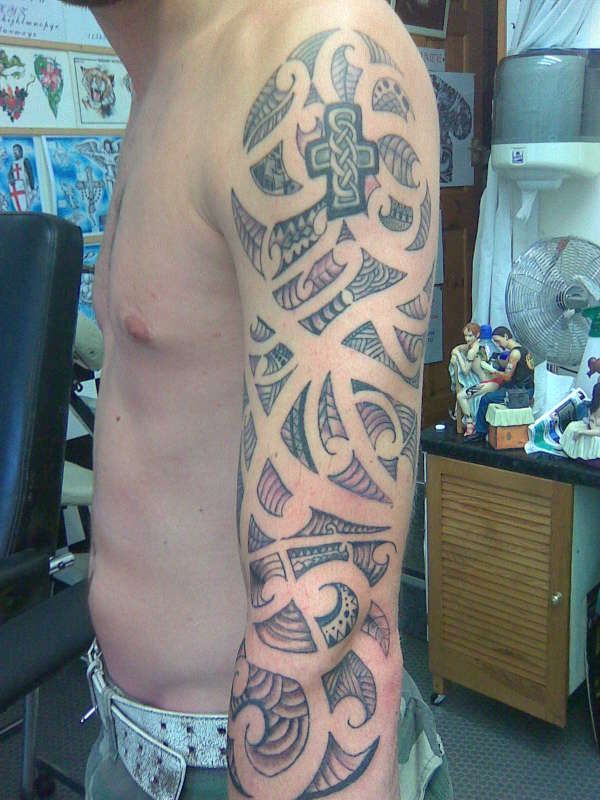 imitation maori tattoo