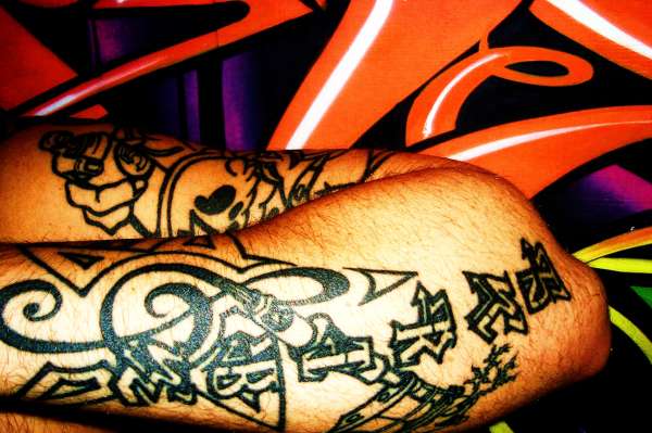 graffiti style tattoo