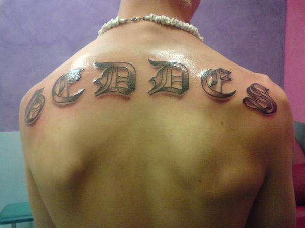 last name tattoo