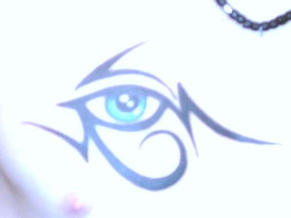 tribal eye tattoo