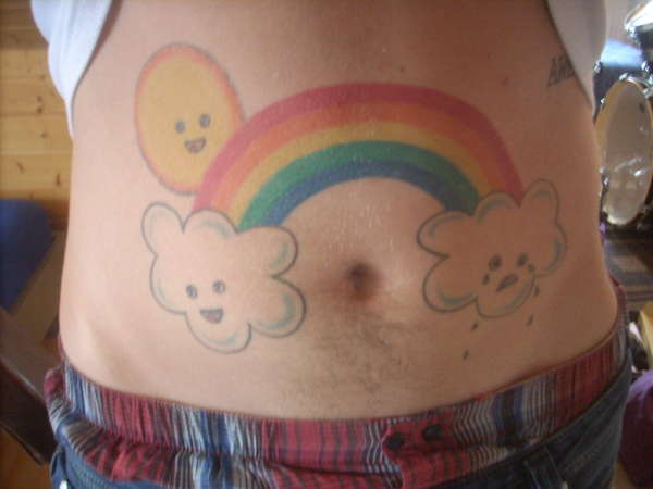 Rainbow tattoo