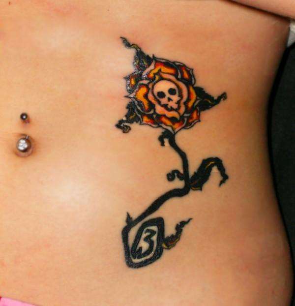 Skullflower tattoo