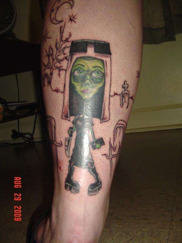 Zombie nun. tattoo