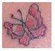 Pink Butterfly tattoo