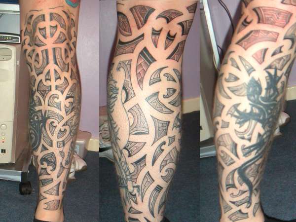 Moari Leg Piece tattoo